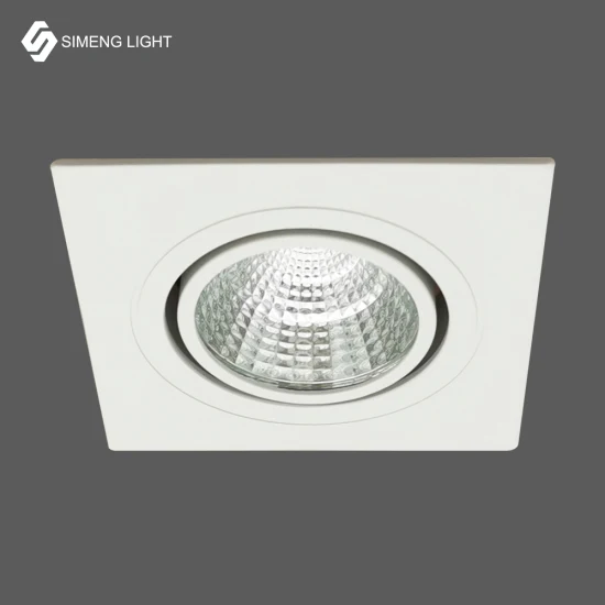 Recorte de 55mm Banheiro Inteligente Quarto Quadrado Redondo LED Painel de Iluminação Comercial Interna Rebaixado Teto Refletor COB Refletor Spot Down Light