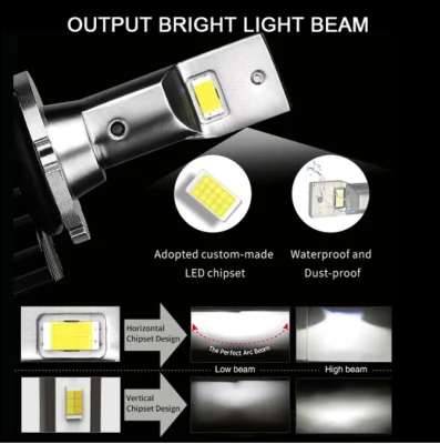 Plug & Play Luz branca poderosa 10000lm 6500K D2s Conversão de kit de LED de Xenon HID para lâmpadas de farol de LED