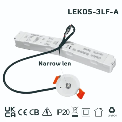 Bateria recarregável de LED recarregável com certificação CB/CE/Ukca Downlight embutido Lek05-3lf