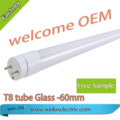 Tubo de iluminação T8 9W 60mm 850lm Lâmpada LED fluorescente