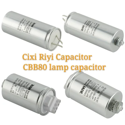 Capacitor Cbb80 para Iluminação 2~80UF 250V, Capacitor de Lâmpada